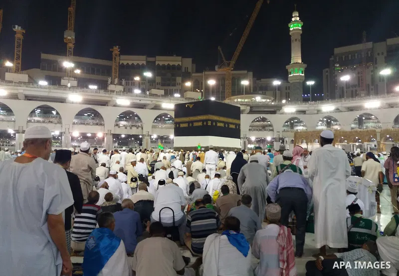 Muslim pilgrims pray around the holy Kaaba at the Grand Mosque, during the annual haj pilgrimage in Mecca August 21, 2017. According to the Muslims holy book the Koran, the Kaaba was built by Abraham and his son Ismael,...