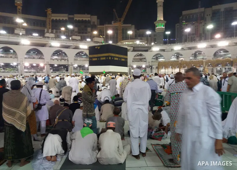 Muslim pilgrims pray around the holy Kaaba at the Grand Mosque, during the annual haj pilgrimage in Mecca August 21, 2017. According to the Muslims holy book the Koran, the Kaaba was built by Abraham and his son Ismael,...