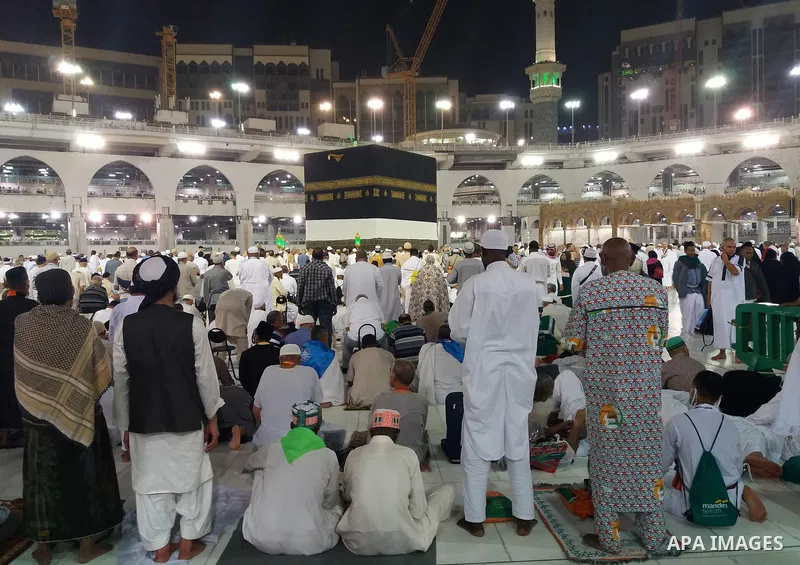 Muslim pilgrims pray around the holy Kaaba at the Grand Mosque, during the annual haj pilgrimage in Mecca August 21, 2017. According to the Muslims holy book the Koran, the Kaaba was built by Abraham and his son Ismael,...