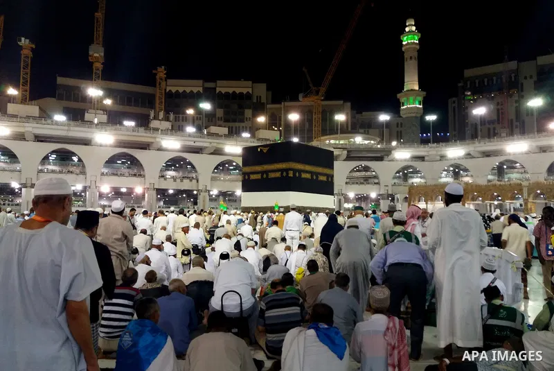 Muslim pilgrims pray around the holy Kaaba at the Grand Mosque, during the annual haj pilgrimage in Mecca August 21, 2017. According to the Muslims holy book the Koran, the Kaaba was built by Abraham and his son Ismael,...
