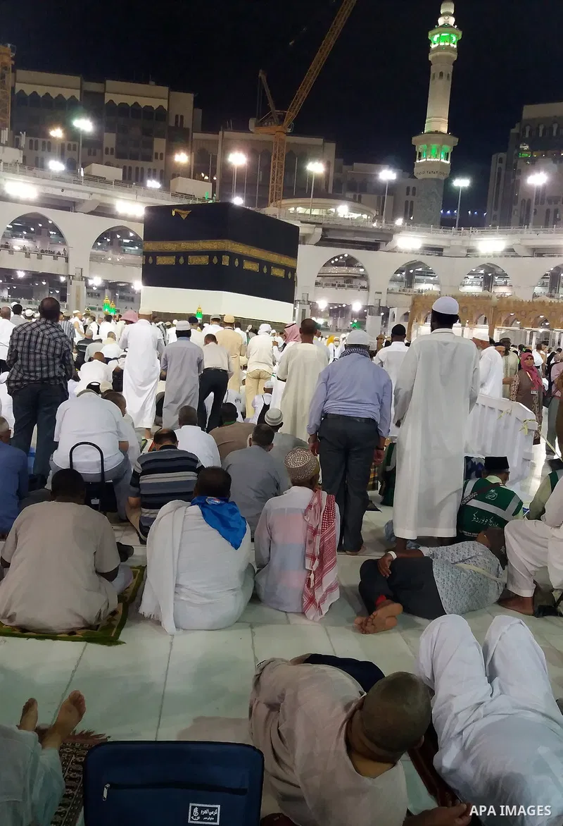 Muslim pilgrims pray around the holy Kaaba at the Grand Mosque, during the annual haj pilgrimage in Mecca August 21, 2017. According to the Muslims holy book the Koran, the Kaaba was built by Abraham and his son Ismael,...