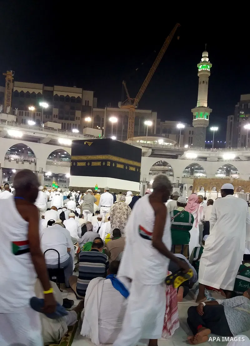 Muslim pilgrims pray around the holy Kaaba at the Grand Mosque, during the annual haj pilgrimage in Mecca August 21, 2017. According to the Muslims holy book the Koran, the Kaaba was built by Abraham and his son Ismael,...