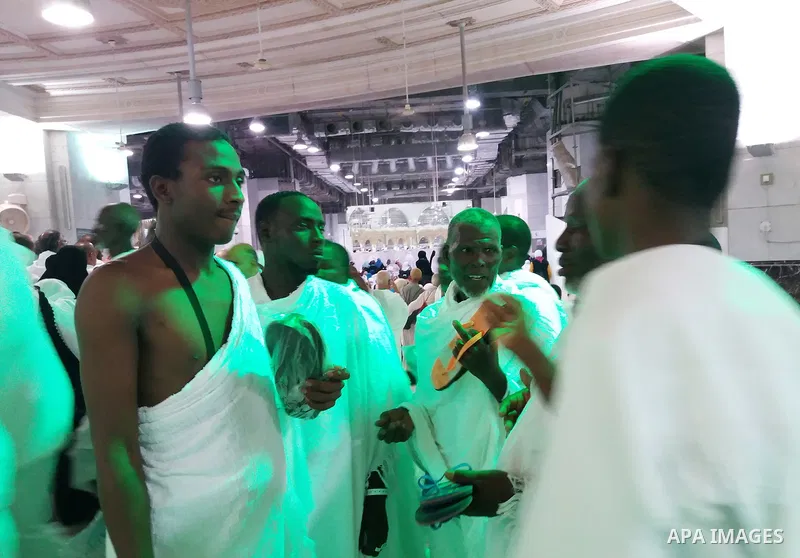 Muslim pilgrims gather during the annual hajj pilgrimage in the holy city of Mecca August 21, 2017. According to the Muslims holy book the Koran, the Kaaba was built by Abraham and his son Ismael, after Ismael had settle...
