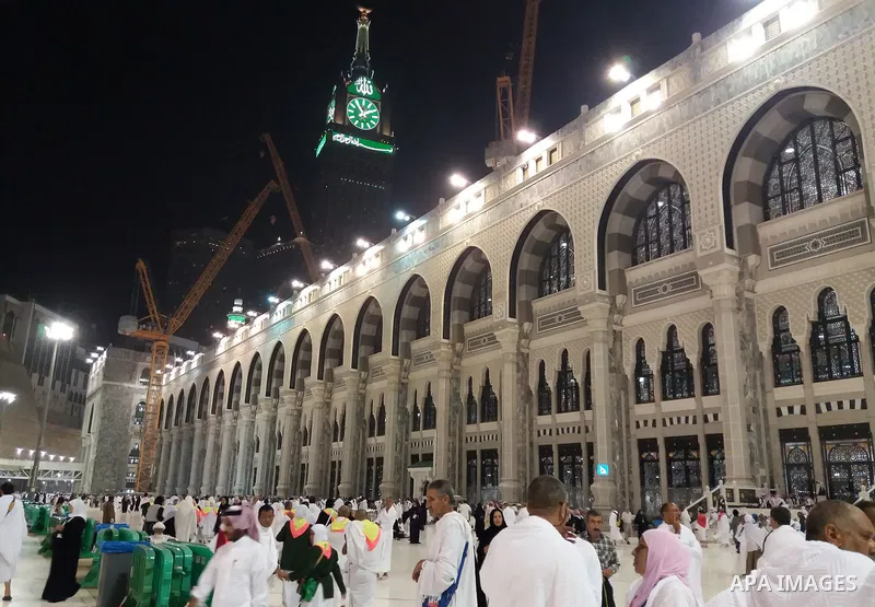 Muslim pilgrims gather during the annual hajj pilgrimage in the holy city of Mecca August 21, 2017. According to the Muslims holy book the Koran, the Kaaba was built by Abraham and his son Ismael, after Ismael had settle...