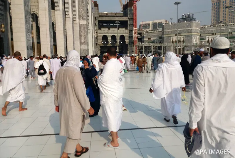 Muslim pilgrims gather during the annual hajj pilgrimage in the holy city of Mecca August 28, 2017. According to the Muslims holy book the Koran, the Kaaba was built by Abraham and his son Ismael, after Ismael had settle...