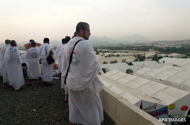 Muslim pilgrims pray on Mount Arafat, also known as Jabal al-Rahma (Mount of Mercy), southeast of the Saudi holy city of Mecca, on Arafat Day which is the climax of the Hajj pilgrimage early on August 31, 2017. Arafat is...
