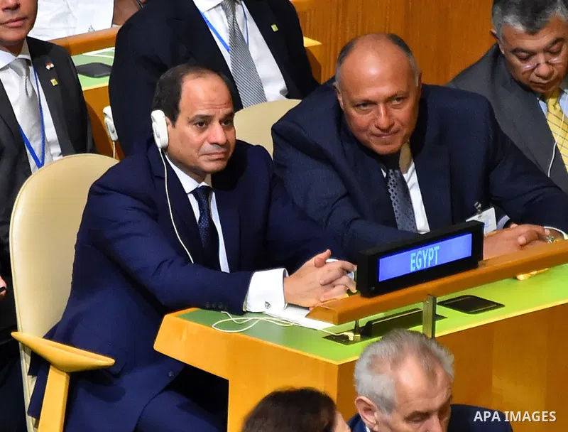 Egyptian President Abdel Fattah al-Sisi attends 72nd United Nations (UN) General Assembly at UN headquarters in New York on September 19, 2017 in New York City. Photo by Egyptian President Office
