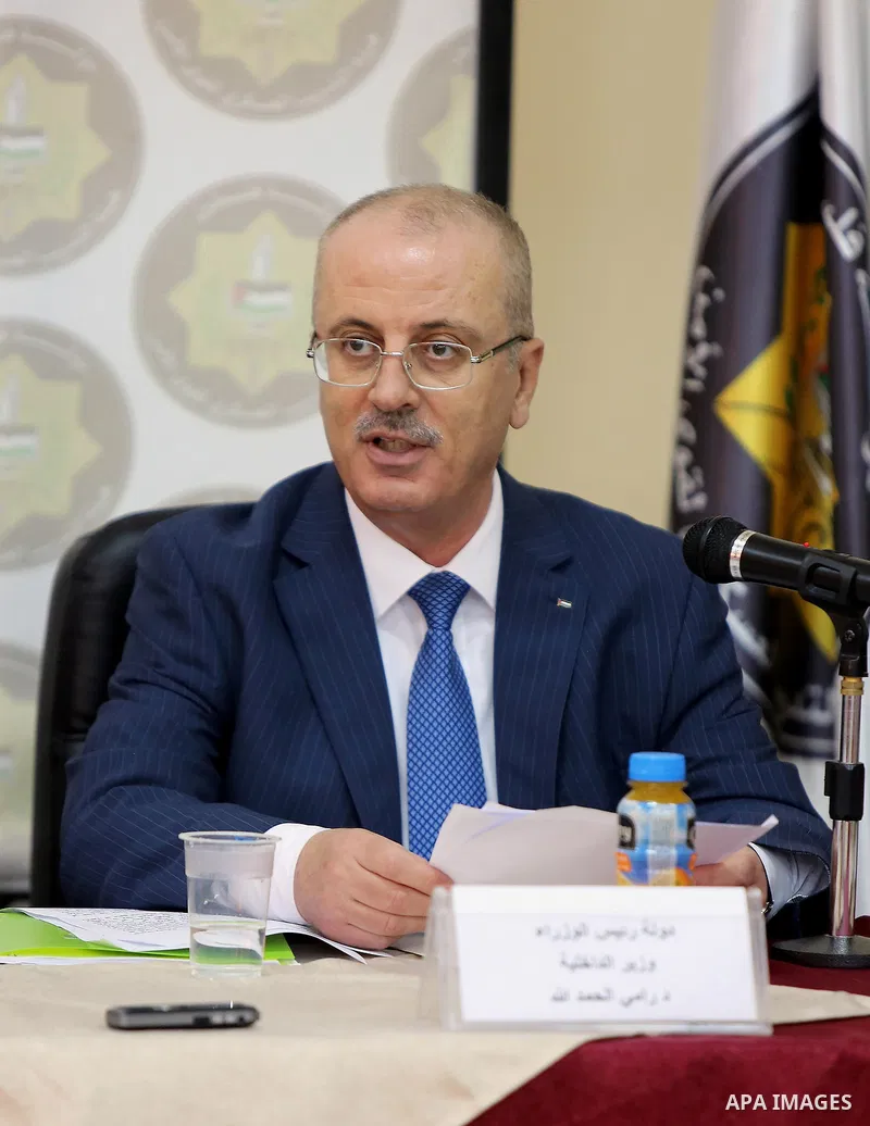 Palestinian Prime Minister Rami Hamdallah attends the meeting of the security working group at the strategic level, in the West Bank city of Jericho, on September 25, 2017. Photo by Prime Minister Office