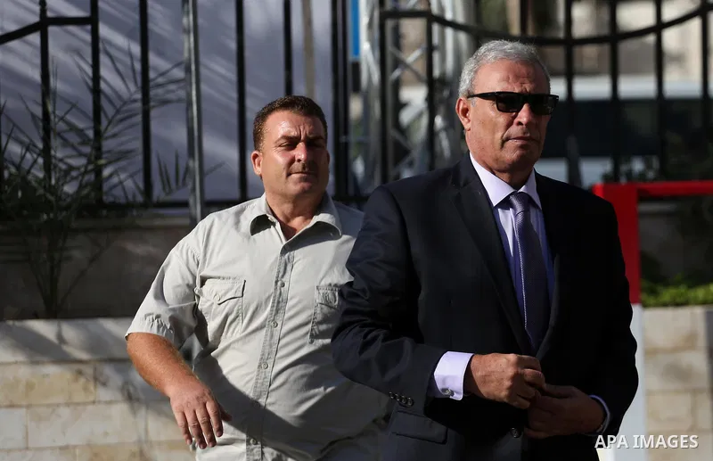 Palestinian Deputy Prime Minister Ziad Abu Amr arrives before a reconciliation cabinet meeting in Gaza City on October 3, 2017. The Palestinian reconciliation government met in Gaza for the first time since 2014 as moves...