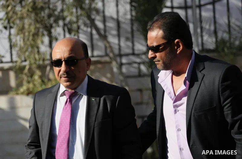Palestinian Minister of public works and housing, Mofeed al-Hasayna arrives before a reconciliation cabinet meeting in Gaza City on October 3, 2017. The Palestinian reconciliation government met in Gaza for the first tim...