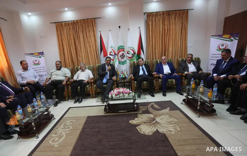 Palestinian minister of health Jawad Awwad, visits Al-Shifa hospital in Gaza City's on October 5, 2017. For three days it was all smiles as the Palestinian prime minister held talks in Gaza with Hamas but as the symbolic...
