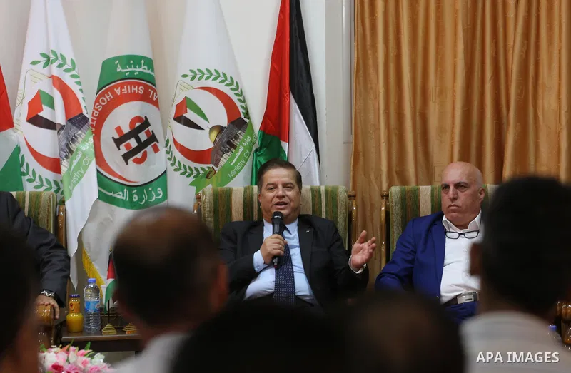 Palestinian minister of health Jawad Awwad, visits Al-Shifa hospital in Gaza City's on October 5, 2017. For three days it was all smiles as the Palestinian prime minister held talks in Gaza with Hamas but as the symbolic...