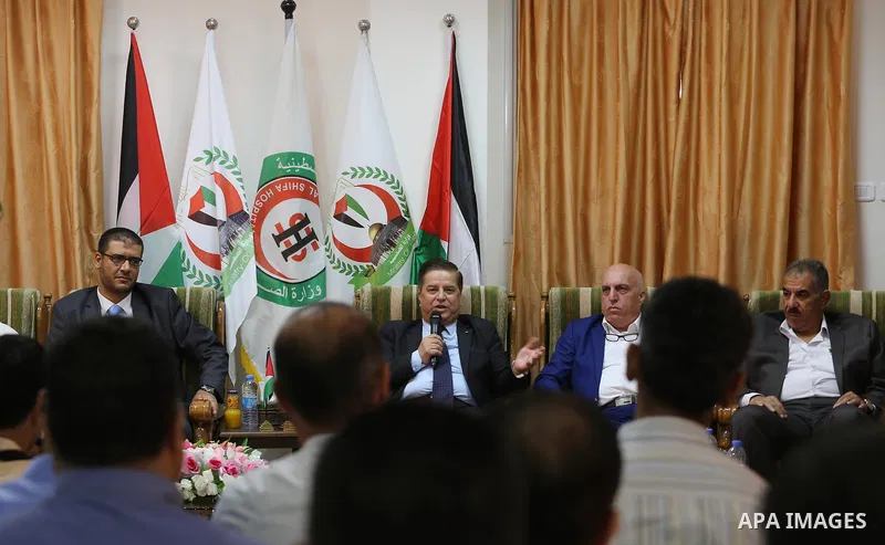 Palestinian minister of health Jawad Awwad, visits Al-Shifa hospital in Gaza City's on October 5, 2017. For three days it was all smiles as the Palestinian prime minister held talks in Gaza with Hamas but as the symbolic...
