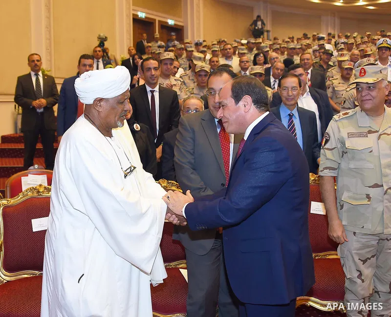 Egyptian President Abdel Fattah al-Sisi attends the educational seminar of the armed forces, in Cairo, Egypt, on October 9, 2017. Photo by Egyptian President Office