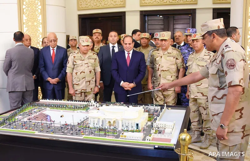 Egyptian President Abdel Fattah al-Sisi attends the opening ceremony of al Manara center for international conferences and exhibitions, in Cairo, Egypt, on October 9, 2017. Photo by Egyptian President Office