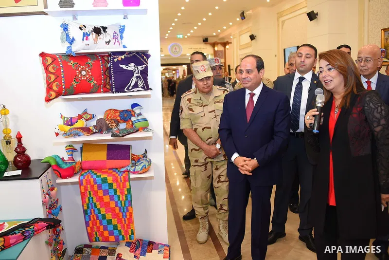 Egyptian President Abdel Fattah al-Sisi attends the opening ceremony of al Manara center for international conferences and exhibitions, in Cairo, Egypt, on October 9, 2017. Photo by Egyptian President Office