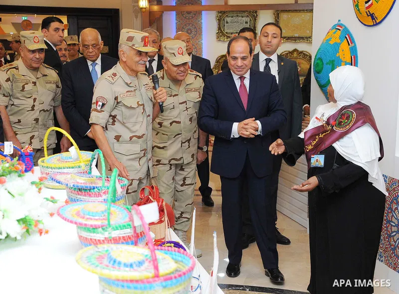 Egyptian President Abdel Fattah al-Sisi attends the opening ceremony of al Manara center for international conferences and exhibitions, in Cairo, Egypt, on October 9, 2017. Photo by Egyptian President Office