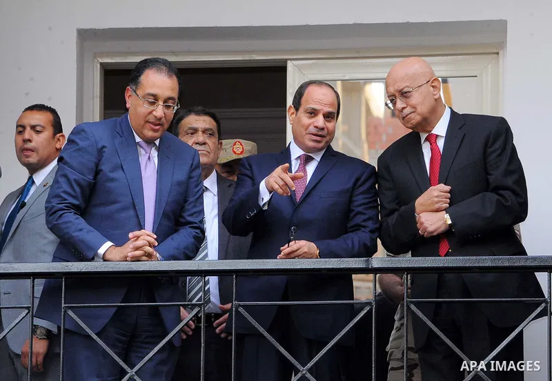 Egyptian President Abdel Fattah al-Sisi visits the new administrative capital, in Cairo, Egypt, on October 11, 2017. Photo by Egyptian President Office