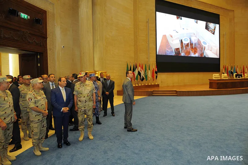 Egyptian President Abdel Fattah al-Sisi visits the new administrative capital, in Cairo, Egypt, on October 11, 2017. Photo by Egyptian President Office