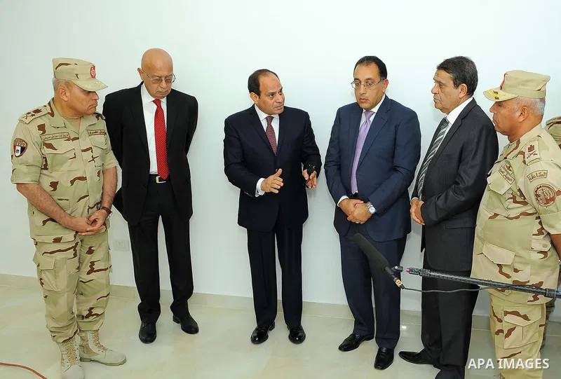 Egyptian President Abdel Fattah al-Sisi visits the new administrative capital, in Cairo, Egypt, on October 11, 2017. Photo by Egyptian President Office