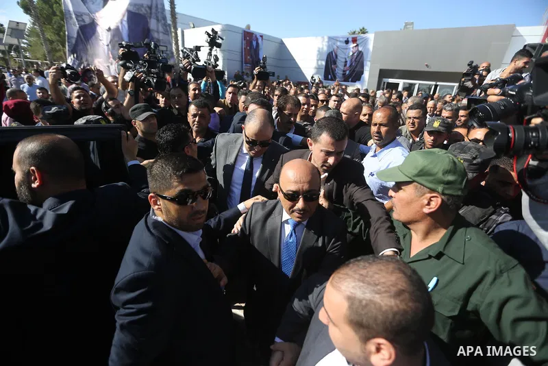 Palestinian housing minister Mufeed al-Hasayna Mufeed al-Husayna, gestures as he arrives at Rafah border crossing with Egypt, in the southern Gaza Strip November 1, 2017. Hamas handed over control of the Gaza Strip's bor...
