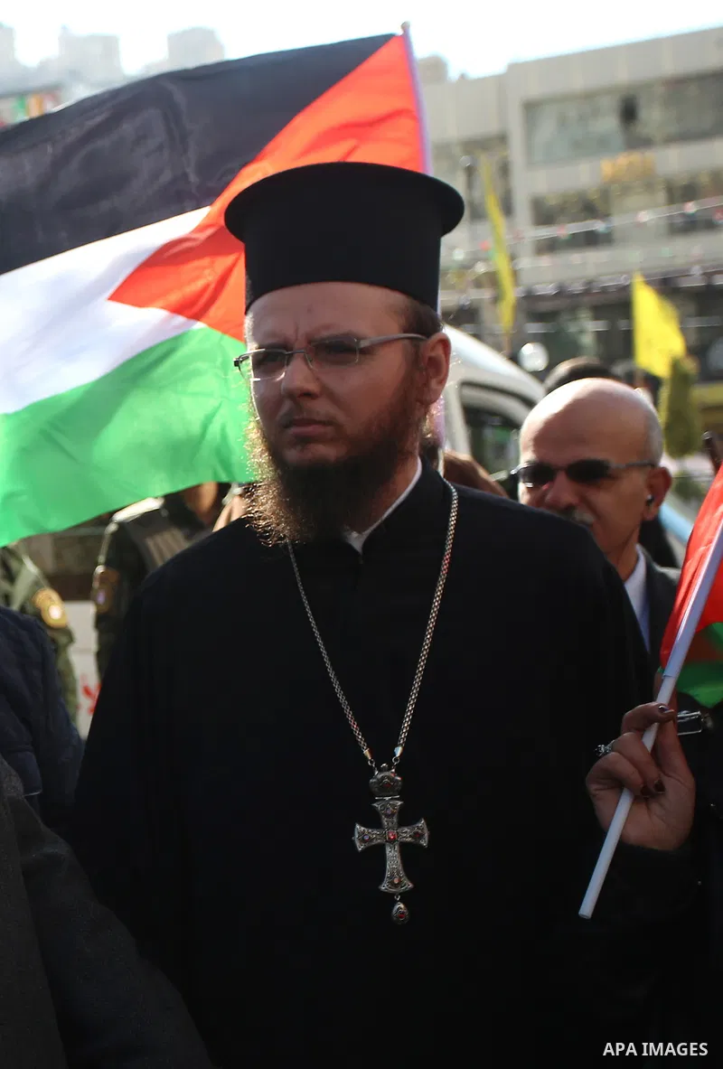 Palestinians take part in a protest in solidarity with Egyptian people after the deadly attack on a mosque in Egypt's Sinai, in the West Bank city of Nablus, on Nov. 26, 2017. According to latest reports, a bomb and gunf...