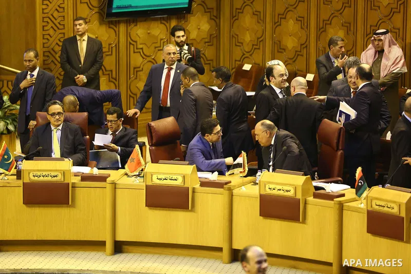 Arab League foreign ministers hold an emergency meeting on Trump's decision to recognise Jerusalem as the capital of Israel, in Cairo, Egypt December 9, 2017. Photo by Amr Sayed