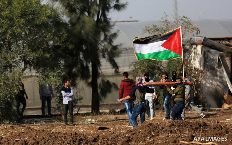 Palestinian protesters clash with Israeli security forces in the West Bank town of Tulkarem, following a demonstration against US President Donald Trump's decision to recognise Jerusalem as the capital of Israel on Decem...