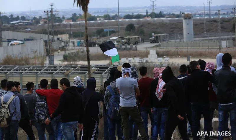 Palestinian protesters clash with Israeli security forces in the West Bank town of Tulkarem, following a demonstration against US President Donald Trump's decision to recognise Jerusalem as the capital of Israel on Decem...