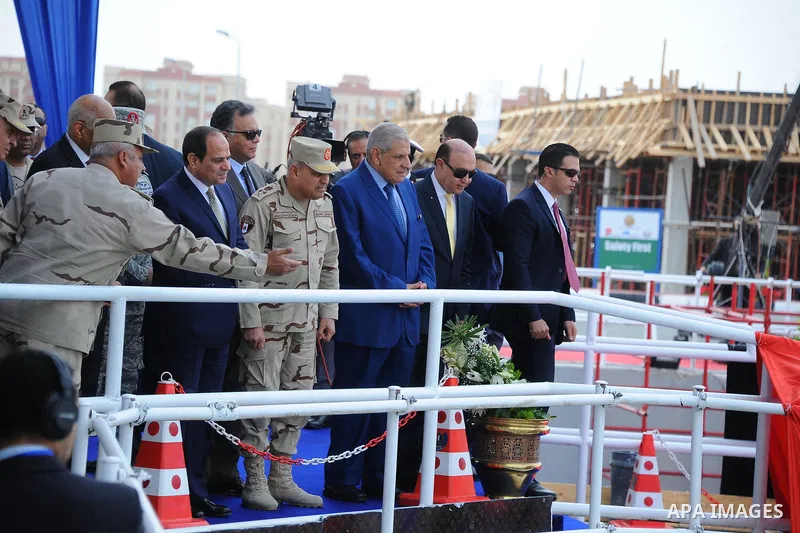 Egyptian President Abdel-Fattah al-Sisi takes part during the opening of a number of development projects in the Suez Canal area in Ismailia, Egypt, on December 23, 2017. Photo by Egyptian President Office