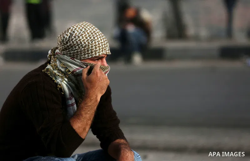 Palestinian protesters clash with Israeli security forces as protests continue over US President Donald Trump's declaration of Jerusalem as Israel's capital at Hawara checkpoint, south of the West Bank city of Nablus on...
