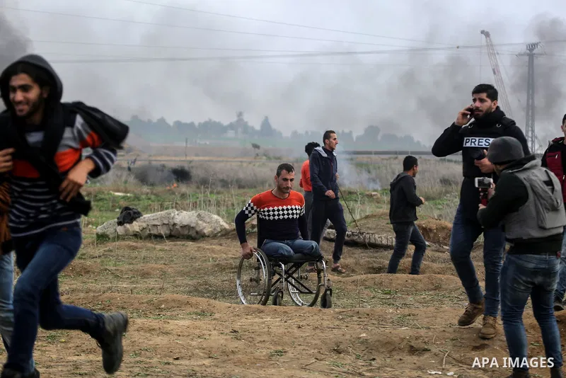 Palestinian protesters clash with Israeli security forces near the Israel-Gaza border east of Gaza City on December 29, 2017, as demonstrations continue over the US president's controversial recognition of Jerusalem as I...