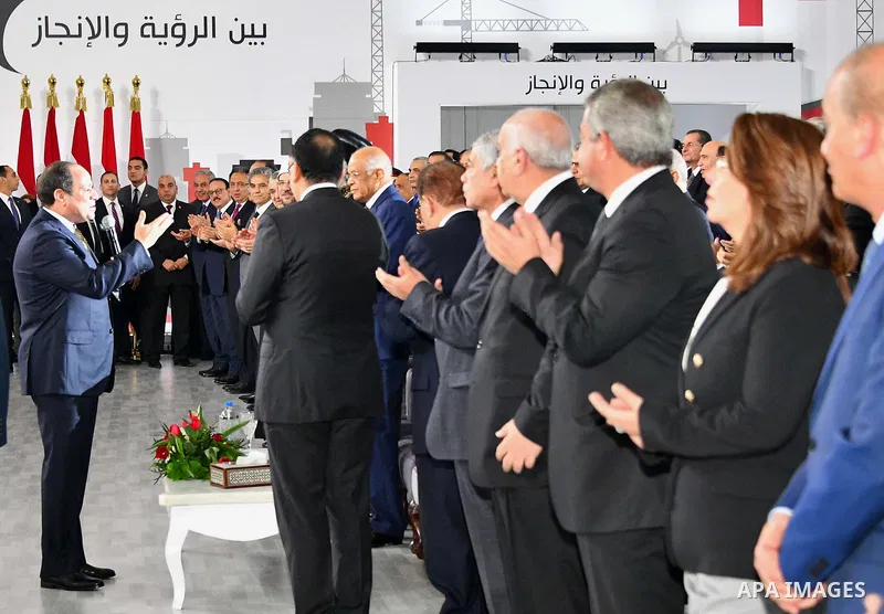 Egyptian President Abdel Fattah Sisi attends the Watan story conference, in Cairo, Egypt, on January 17, 2018. Photo by Egyptian President Office
