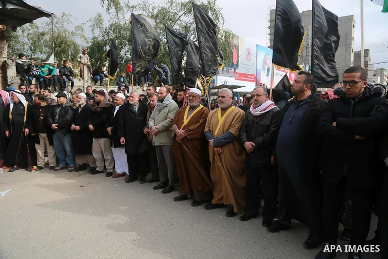 Palestinian supporters of Islamic Jihad take part during a protest against U.S. President Donald Trump's decision to recognise Jerusalem as the capital of Israel, in Gaza city, on January 19, 2018. Photo by Mohammed Dahm...
