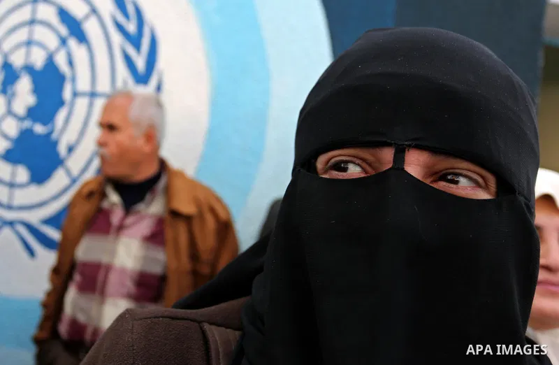 Palestinians take part in a protest against freeze tens of millions of dollars in contributions to the United Nations Relief and Work Agency (UNRWA), in Gaza city on January 23, 2018. The US State Department froze two pl...