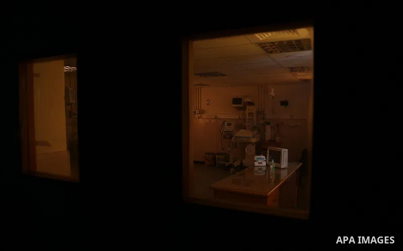 A view into Dora hospital in Gaza City after it stopped its services on February 11, 2018 after it ran out of fuel. Seven medical centers in Gaza have stopped services due to lack of fuel to power generators. Ashraf al-Q...