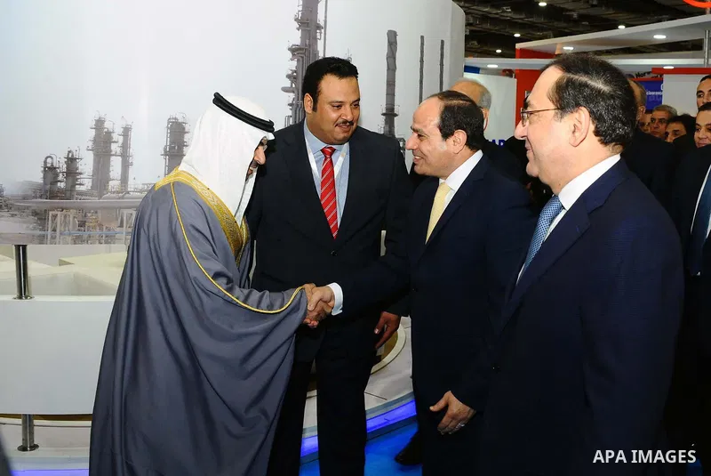 Egyptian President Abdel Fattah al-Sisi, takes part in the second Egypt International Petroleum Conference and Exhibition "EGPS 2018, in Cairo, Egypt on February 12, 2018. Photo by Egyptian President Office