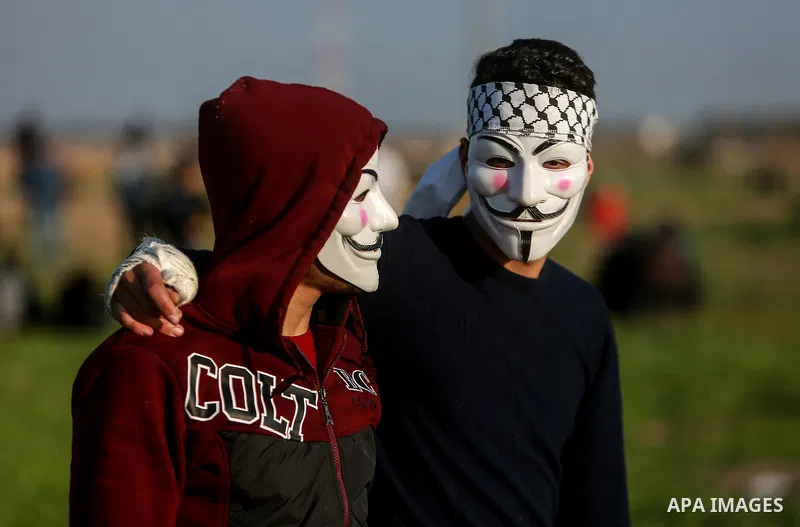 Palestinian protesters clash with Israeli security forces as demonstrations continue over US President Donald Trump's declaration of Jerusalem as Israel's capital near the border with Israel east of Gaza city February 16...