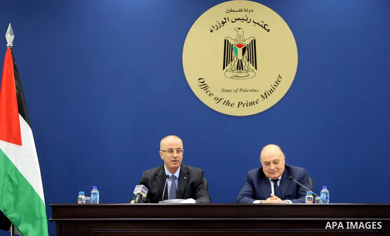 Palestinian Prime Minister, Rami Hamdallah, attends the general budget for the 2018 project, in the West Bank city of Ramallah on February 19, 2018. Photo by Prime Minister Office
