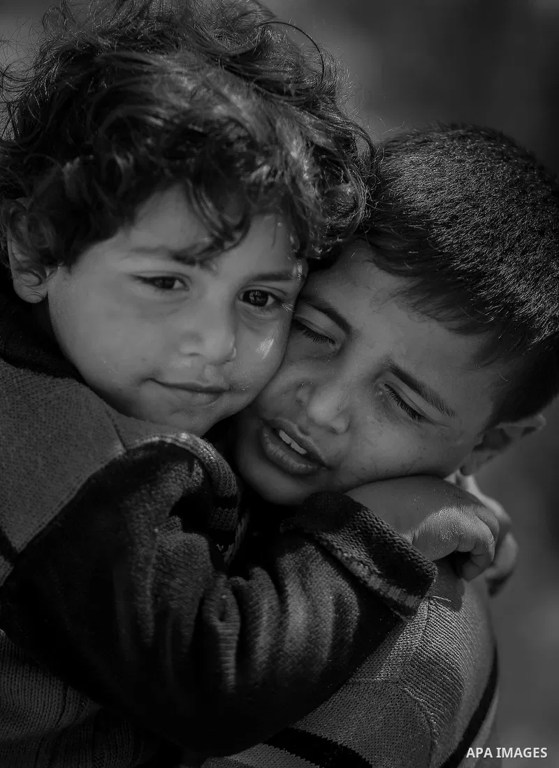 A hug means you are is everything in this life. Photo by Sanad Ltefa