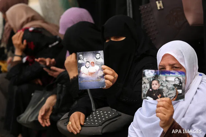 Palestinian supporters of Popular Front for the Liberation of Palestine (PFLP) take part during a rally to mark martyr's day of Mohammed al-Aswad "Guevara Gaza" a member of the Political Bureau of (PFLP), in Gaza city on...