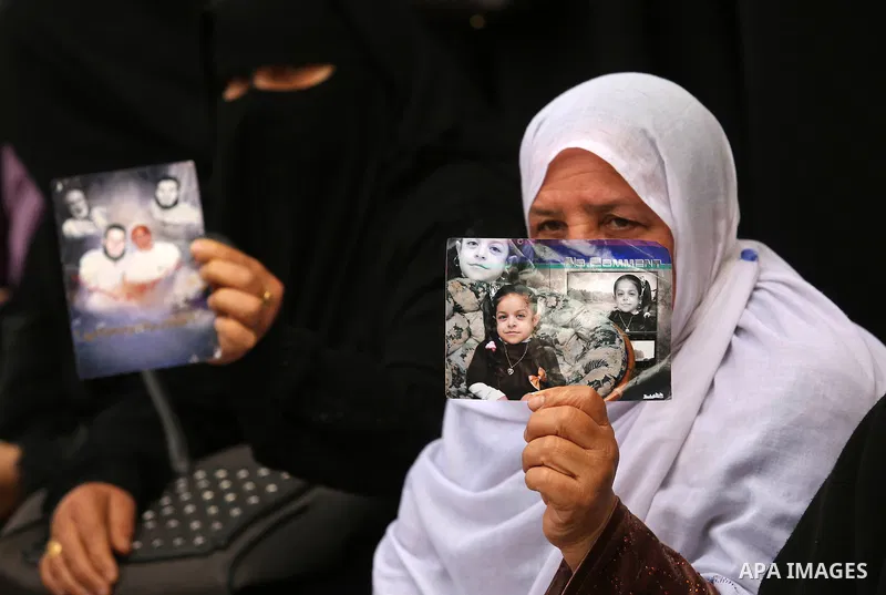 Palestinian supporters of Popular Front for the Liberation of Palestine (PFLP) take part during a rally to mark martyr's day of Mohammed al-Aswad "Guevara Gaza" a member of the Political Bureau of (PFLP), in Gaza city on...