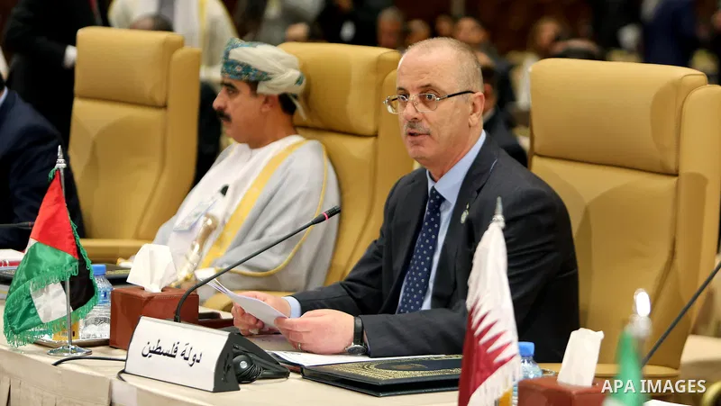 Palestinian Prime Minister Rami Hamdallah participates in 35th Session of the Council of Arab Ministers of the Interior, in Algiers, Algeria on March 7, 2018. Photo by Prime Minister Office