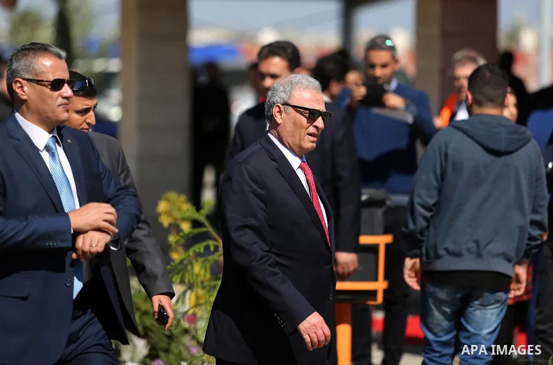 Palestinian Deputy Prime Minister Ziad Abu Amr arrives to attend the inauguration ceremony of a waste treatment plant, in the northern Gaza Strip March 13, 2018. Palestinian Prime Minister Rami Hamdallah cut short a rare...