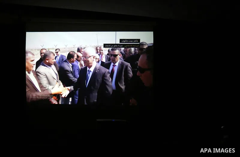 Screenshots from a video presentation by Ministry of Interior in Gaza strip during a press conference about the investigations of an explosion that targeted the convoy of Palestinian Prime Minister Rami Hamdallah, in Gaz...