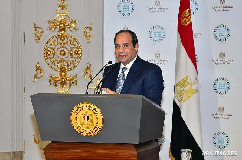 Egyptian President Abdel Fattah al-Sisi attends the breakfast meal for Egyptian Family during the holy month of Ramadan, in Cairo, Egypt, on June 5, 2018. Photo by Egyptian President Office