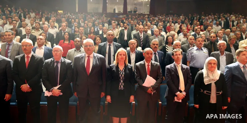 Advisor to Palestinian Prime Minister, Khairia Rasas attends Palestine international water forum, in the West Bank city of Ramallah on June 25, 2018. Photo by Prime Minister Office