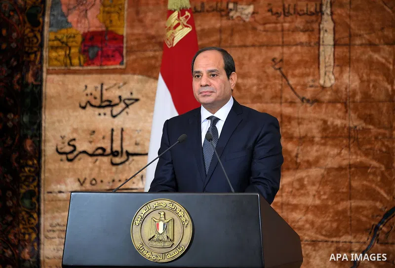 Egyptian President Abdel Fattah al-Sisi delivers a speech to marking the fifth anniversary of 30th Revolution of June in Cairo, Egypt on June 30, 2018. Photo by Egyptian President Office