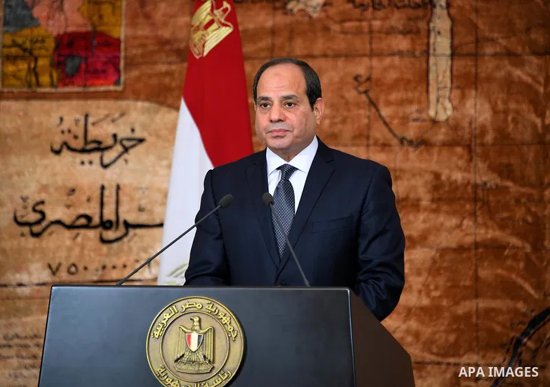 Egyptian President Abdel Fattah al-Sisi delivers a speech to marking the fifth anniversary of 30th Revolution of June in Cairo, Egypt on June 30, 2018. Photo by Egyptian President Office
