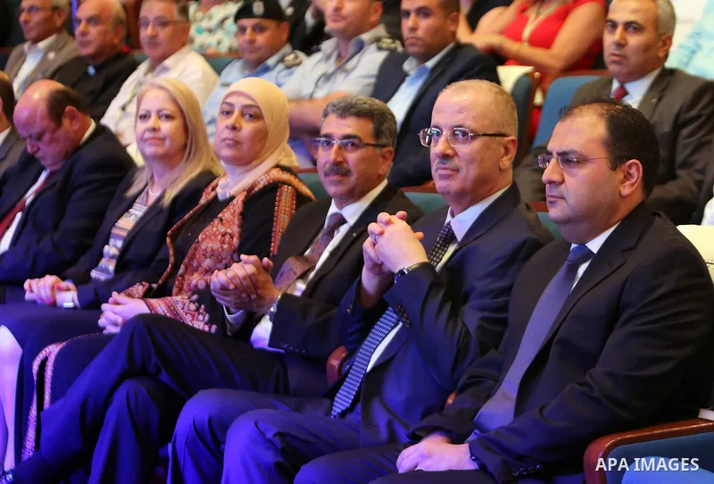 Palestinian Prime Minister, Rami Hamdallah, attend the 60th Annual convention of Ramallah City , in the West bank city of Ramallah, on July 5, 2018. Photo by Prime Minister Office